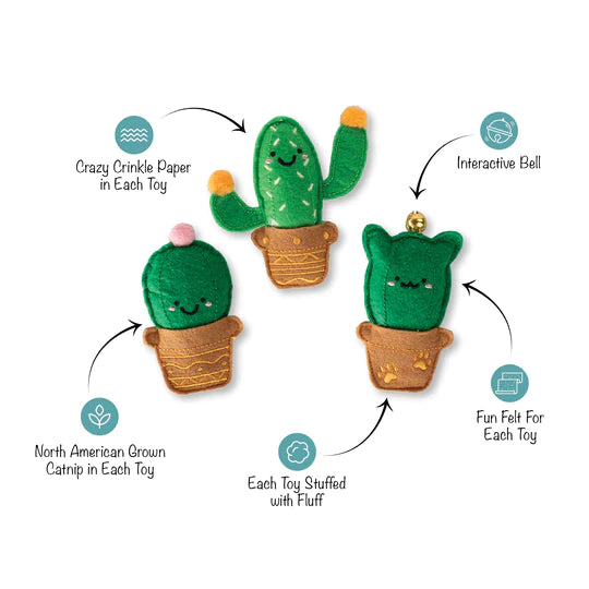 Cactus (Set of 3) Cat Toy
