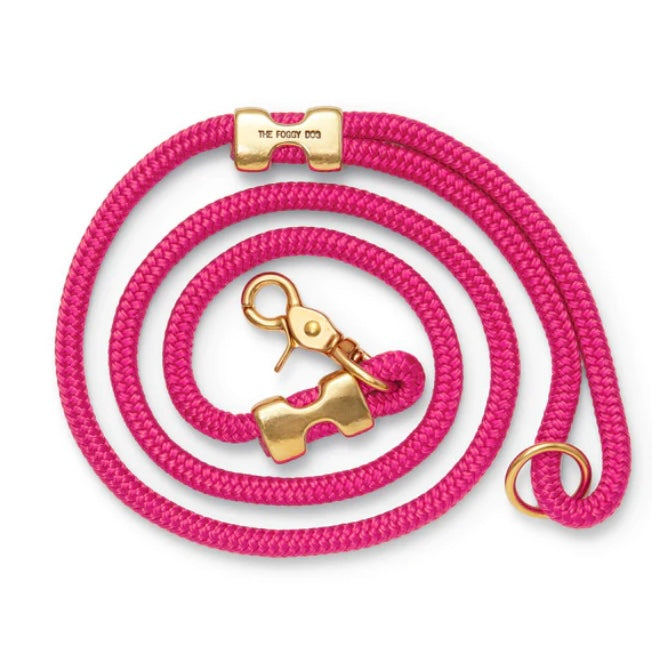 Hot Pink Rope Dog Leash