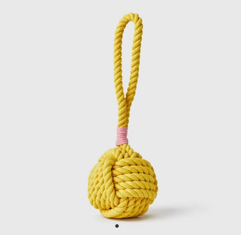 Yellow Large Knot Rope Toy