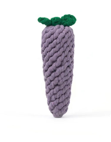 Eggplant Rope Dog Toy