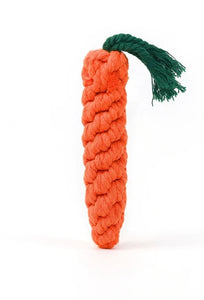 Carrot Rope Dog Toy for Puppies