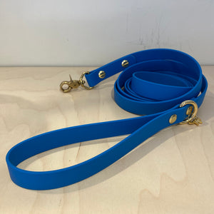 Foxmoth Waterproof Electric Blue Dog Leash