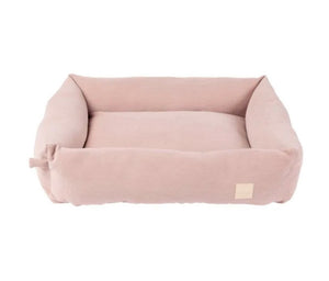 Large Soft Blush Corduroy Dog Bed