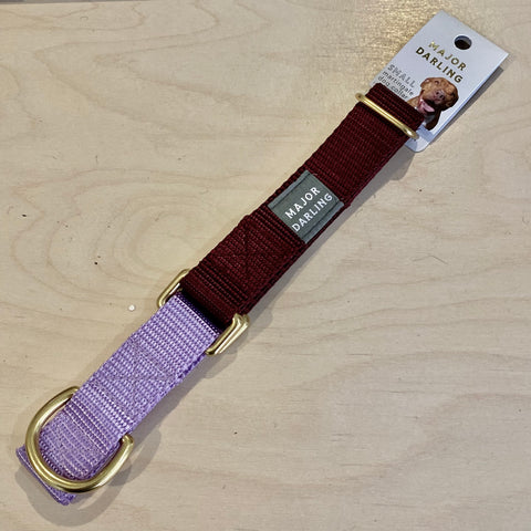 Merlot with Lilac Martingale Collar