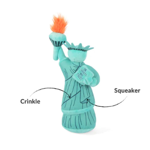 Statue of Liberty Dog Toy