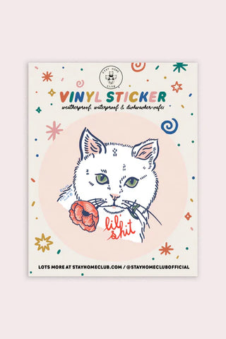 SAH Vynil Cat Lil' Shit Stickers