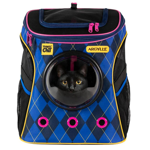 Travel Cat Argyle Spy Backpack