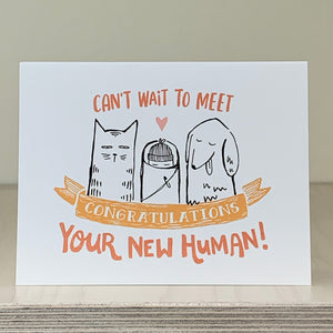 New Human Greeting Card
