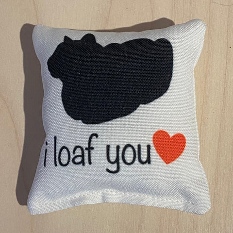 I Love You Catnip Pillow