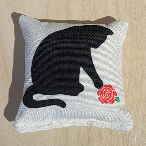Rose Cat Catnip Pillow