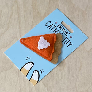 Catnip Pumpkin Pie Slice Cat Toy