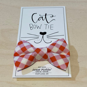 Gingham Cat Bow
