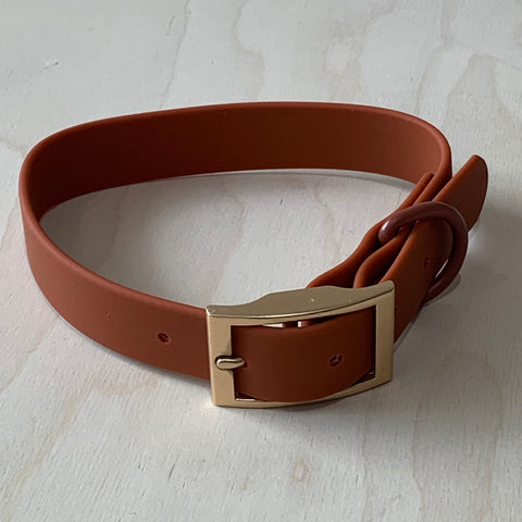Lucy & Co Everyday PVC Terracotta Dog Collar