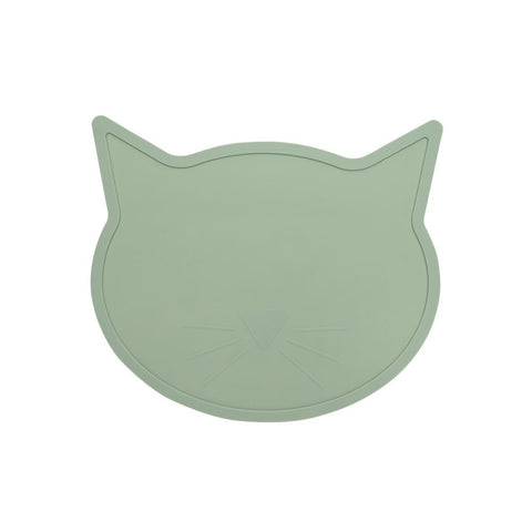 Jade Cat Head Silicone Placemat