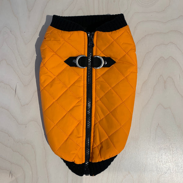 Gooby Orange Padded Quilted Vest